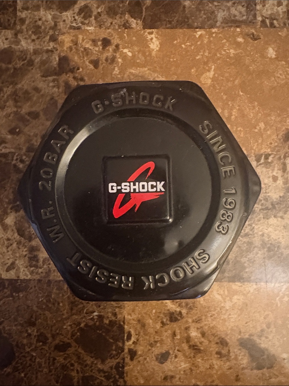 G-Shock Black Tin with Red Logo